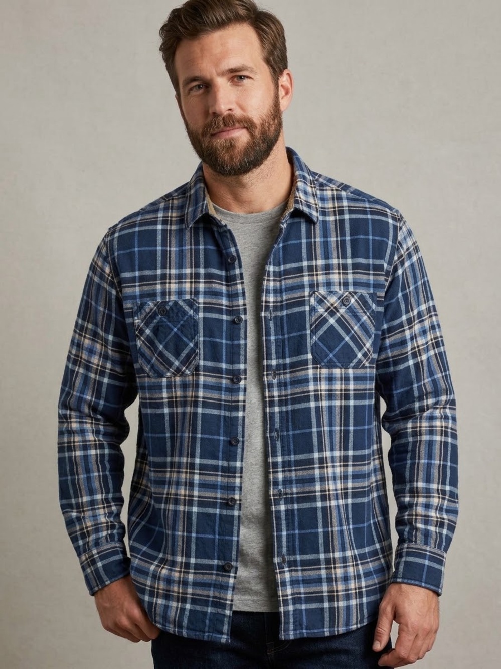 Weatherproof Blue Plaid Lightweight Shirt Jacket XL